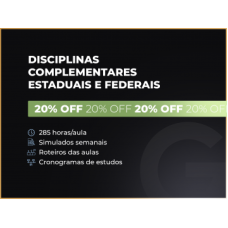 DISCIPLINAS COMPLEMENTARES FEDERAIS E ESTADUAIS (G7 2026)