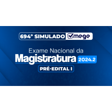 Mege - 694º Simulado Mege ENAM PRÉ-EDITAL I (MEGE 2026)
