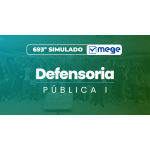 Mege - 702º Simulado Mege Defensoria Pública I (MEGE 2026)