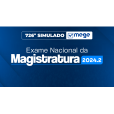 Mege - 726º Simulado Mege ENAM IV (MEGE 2026)