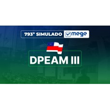 Mege - 793º Simulado Mege DPE AM III (MEGE 2026)