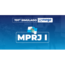 Mege - 797º Simulado Mege MPRJ I (MEGE 2026)