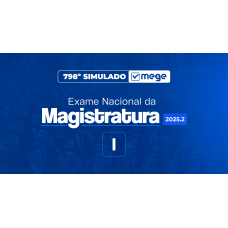 Mege - 798º Simulado Mege ENAM I (MEGE 2026)