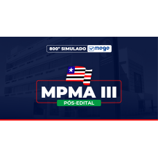 Mege - 800º Simulado Mege MPMA (Pós-edital) III (MEGE 2026) Mege - 800º Simulado Mege MPMA (Pós-edital) III (MEGE 2026)