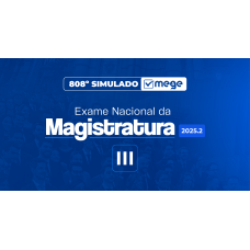Mege - 808° Simulado Mege ENAM III (MEGE 2026)