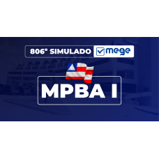 Mege - 811° Simulado Mege MPBA I (MEGE 2026)