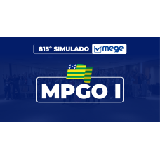 Mege - 815° Simulado Mege MPGO I (MEGE 2026)
