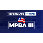 Mege - 821° Simulado Mege MPBA II (MEGE 2026)