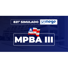 Mege - 821° Simulado Mege MPBA II (MEGE 2026)
