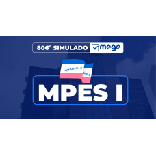 Mege - 822° Simulado Mege MPES I (MEGE 2026)