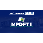 Mege - 825° Simulado Mege MPDFT I (MEGE 2026)