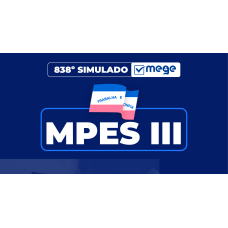 Mege - 838° Simulado Mege MPES III (MEGE 2026)