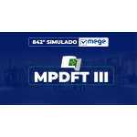 Mege - 842° Simulado Mege MPDFT III (MEGE 2026)