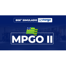 Mege - 845° Simulado Mege MPGO II (MEGE 2026)