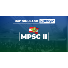 Mege - 861° Simulado Mege MPSC II (MEGE 2026)