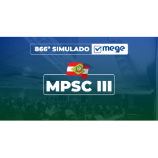 Mege - 866° Simulado Mege MPSC III (MEGE 2026)