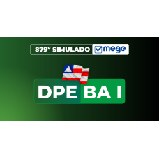 Mege - 879° Simulado Mege DPEBA I (MEGE 2026)