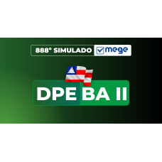 Mege - 888° Simulado Mege DPEBA II (MEGE 2026)