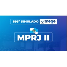 Mege - 893° Simulado Mege MPRJ II (MEGE 2026)