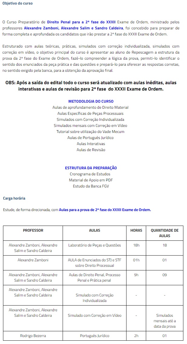 2ª Fase OAB XXXII(32º) Exame - DIREITO PENAL Regular + Repescagem (CERS 2021) 4