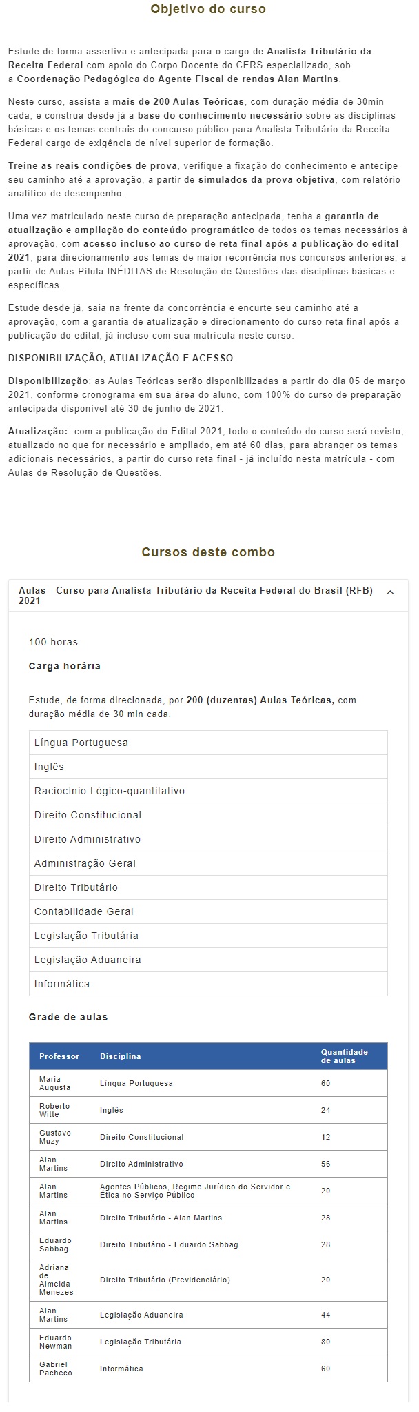 RFB - Analista Tributário (CERS 2021) Receita Federal Brasileira 4