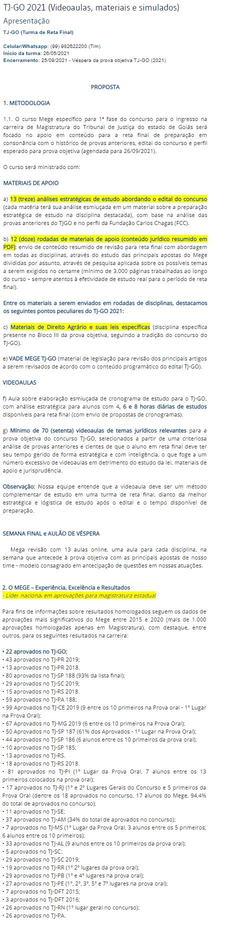 TJ GO Juiz de Direito - Magistratura Estadual (MEGE 2021) Tribunal de Justiça de Goiás 4